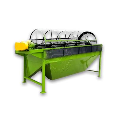 Chine Machine à écran à tambour à écran vibrant à tambour de compost avec dispositif de nettoyage par frappe à vendre