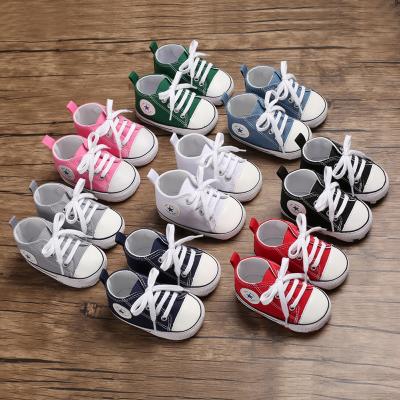 China Hot-selling lightweight, baby walking shoes soft soles for boys casual canvas shoes for babies shoes for sale