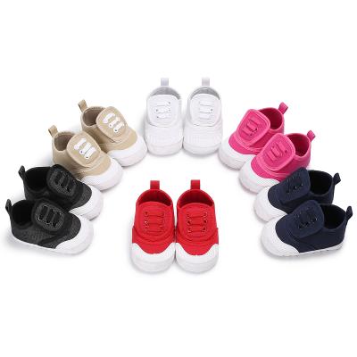 China Breathable First Walkers Boys Girls Canvas Shoes Baby Toddler Casual Soft Shoes for sale