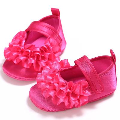 China Light First Walker Peach Sole Non-slip Breathable Princess Shoes Baby Shoes 0-2 Year Old for sale