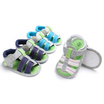 China Summer Breathable Male Baby Sandals 0-12 Months Baby Toddler Soft Bottom Shoes for sale