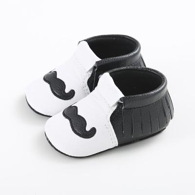 China Baby PU Leather Flat Formal Soft Soles Baby Casual Shoes For Boys 0-1 Years Old Toddler Shoes for sale