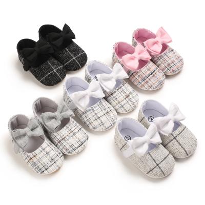 China Baby Flat Princess Toddler Shoes Soft Rubber Sole Baby Shoes 0-1 Years Old for sale