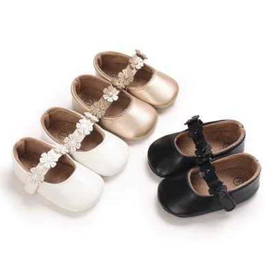 China ODM/OEM non-lovely flat baby walking shoes baby slipper baby walking shoes girl dress princess soft soled shoes for sale