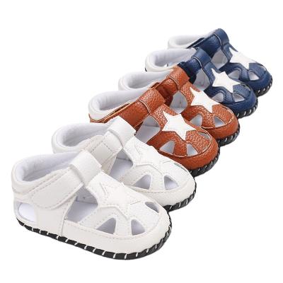 China Summer Breathable Baby Boy's Sandals Rubber Soled Non-Slip Walking Shoes for sale