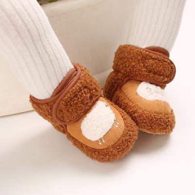 China Wholesale Cotton Flat Warm Boots Winter Baby Walking Shoes Boys And Girls Newborn Sports Shoes for sale