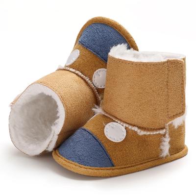 China ODM Baby Toddler Infant Toddler Soft Warm Single Flat Cotton Baby Boots Children Sports Shoes 0-1 Years Old for sale