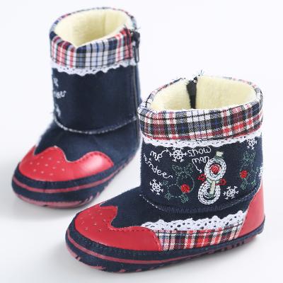 China Deodorization Christmas Original Elements Baby Boys and Girls Cotton Shoes Toddler High Top Shoes for sale