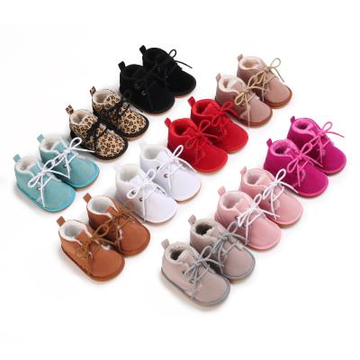 China Warm Cotton Baby Shoes Thermal Soft Rubber Soles Cotton Snow Boots for Boys and Girls 0-1 Years Old Baby Shoes for sale