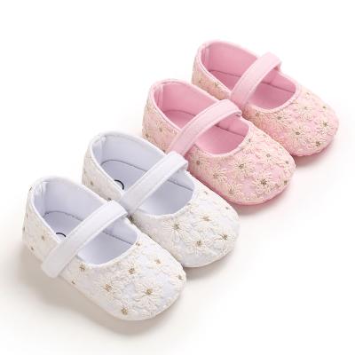 China New Design Deodorization Baby Toddler Soft Soled Lovely Sequins Princess Shoes 0-2 Years Girl Non Slip Sports Shoes for sale