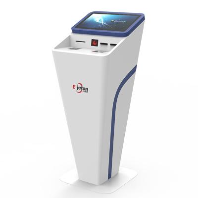 China Black and white latest modern multifunction self-service terminal machine all in a lobby self-service terminal for sale