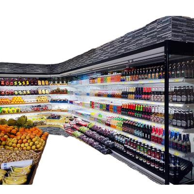 China Single-temperature Smad Supermarket Display Open Front Showcase Fridge Fridge for sale