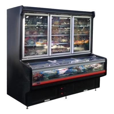 China Portable Single-temperature Smad Supermarket Combi Ice Cream Display Freezer for sale