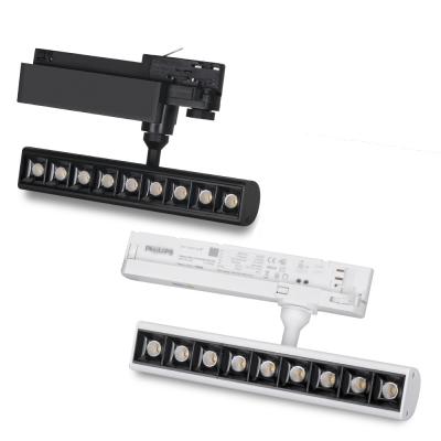 China Triac / 0-10v anti-glare dimmable COB 23W led linear track spotlight for indoor for sale