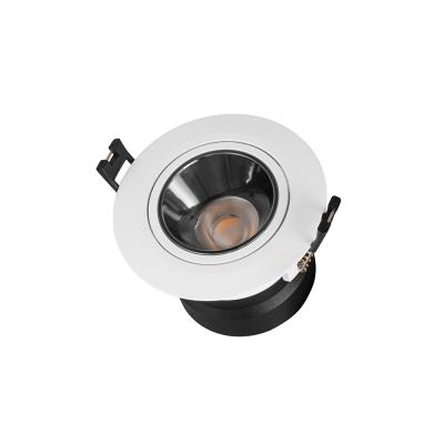 China Modern 10W Dimmable Two Way Rotating LED Recessed Downlight For Villa / Hotel for sale