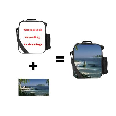 China Insulated Portable Eva Lunch Box Bento One Shoulder Crossbody Waterproof Thermal Insulation Ice Outdoor Outing Food Lunch Bag for sale