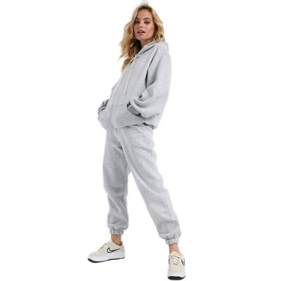 China QUICK DRY Oversized Tracksuits for Women Logo Two Pieces Clothing Custom Sweatshirt Places Hoodie and Tracksuit Sets for sale