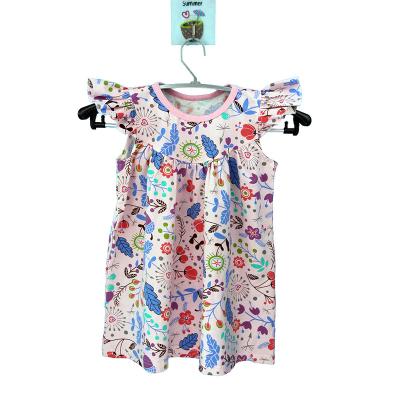 China Breathable children's boutique clothing short sheath new model girl's dress plus size dress and skirts for sale