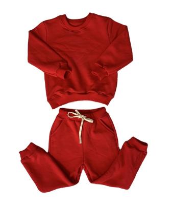 China Anti-pilling children's clothing children's crew neck sweatshirts pullover boutique wholesale Autumn Winter children's tracksuits for sale