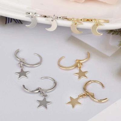 China 2020 Trendy fashion earrings jewelry dangle custom star heart drop gold plated circle dangling earing women for sale