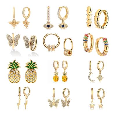 China Wholesale Diy 24K 14K 18K Pvd Fashion Jewelry TRENDY Custom Women Gold Plated Stainless Steel Drop Dangle Circle Earring Trendy Jewelry for sale