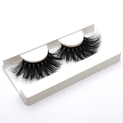 China Long 3D False 25mm Handmade Wholesale Natural Mink Natural Long False Eyelashes for sale