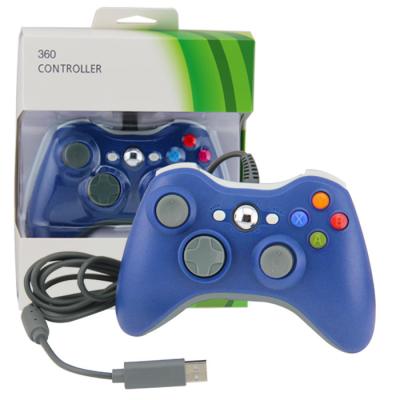 China El regulador ergonómico de Xbox 360 Gamepad, azul ató con alambre el regulador de Xbox 360 para la PC en venta