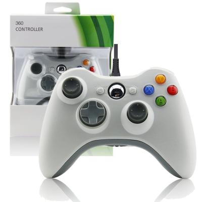 China Motores blancos atados con alambre de la reacción de la vibración del color dos del regulador del juego de Gamepad XBOX 360 en venta