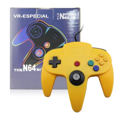 China Gelbe Gamecontroller N64 ABS Plastik-bequeme lange Nutzungsdauer zu verkaufen