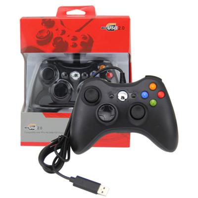 China Manche magro do material plástico do controlador do jogo de Xbox 360 USB para jogos do PC à venda