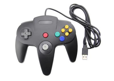 China PC do controlador do jogo de vídeo de N64 USB, tempo longo da cor do preto de Gamepad do controlador de USB à venda