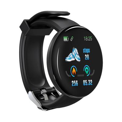 China Wholesale 1.3inch Color Screen Touch Screen Heart Rate Waterproof Smart Blood Pressure Monitor Band d18 Smart Wristband For IOS Android for sale