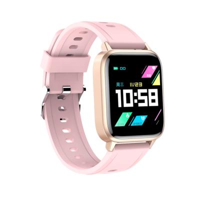 China Newest APP Control Body Temperature Watch GT01 1.3 Inch BT5.0 Heart Rate Blood Pressure Sports Pedometer Fitness Tracker Smartwatch for sale