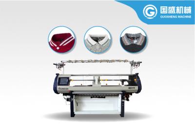 China Computerized Plain Sports Collar Cuff Flat Knitting Machine for sale