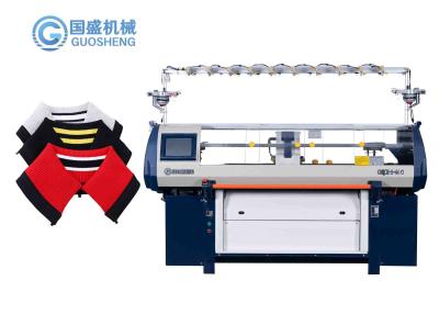 China Völlig einfache computergesteuerte Strickmaschine 14G des Kragens des Jacquardwebstuhls zu verkaufen