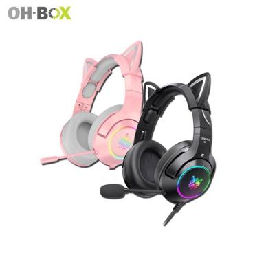 China Hot Sale Earphone Headset Microphone Stereo Noise Canceling Headset Gamer Led Lightweight PC Gaming Headset for sale