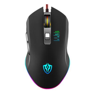 China 3200 DPI Game Gaming Mouse RGB Backlit Hot Selling Rainbow Backlit Wired Mouse for sale