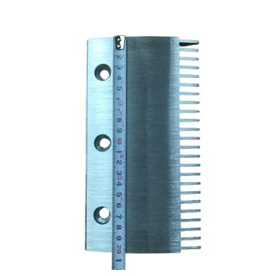 China Modern Escalator  Parts Escalator Aluminium Alloy  Comb Plate With 2 Hole 22 or 3 Hole 24 Teeth for sale