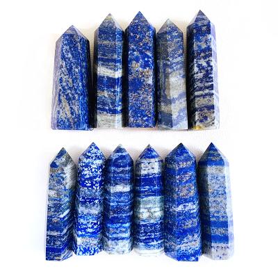 China Wholesale Natural Healing Wand Trick Quartz Polished Crystal Lapis Lazuli Point From Europe for sale