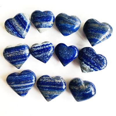 China Europe wholesale price healing energy lucky natural lapis lazuli quartz crystal heart for sale