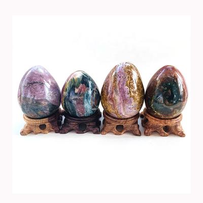 China Raw Stone Jasper Egg from Jasper Polished Crystal Stones Ocean from Europe Natural for sale