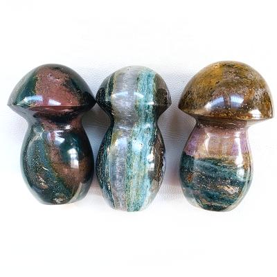 China Europe wholesale price cut and polished natural mushroom jasper ocean quartz for sale