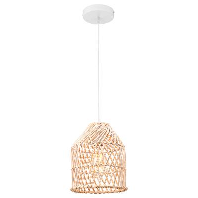 China Indoor American retro bamboo chandelier pastoral rattan weaving restaurant kitchen creative simple chandelier for sale