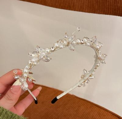 China High Quality HEADBAND Pearl Headband For Girls With Imperial Rhinestone Headbands Women Party Diamond Headband for sale