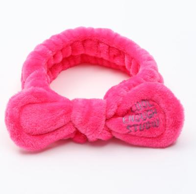 China Cosmetic & Facial Spa Sports Korea Style Wire Headband Rabbit Hair Band Women Design Face Wash Bath Hair Band Spa Headband New for sale