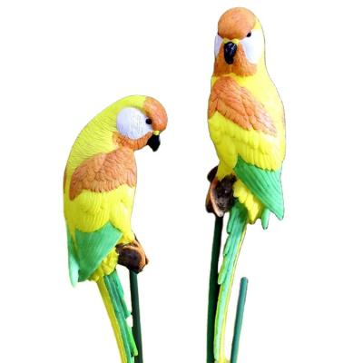 China Global Simulated Bird Tree Ornament Resin Handwork Garden Landscape Glow Sculpture Sketch for sale