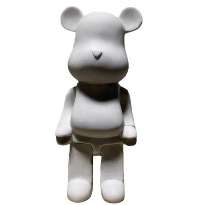 China Wholesale Hand Made Bear DIY Creative Liquid White Storage Tank Embryo Crafts Resin Handmade Home Decoration for sale