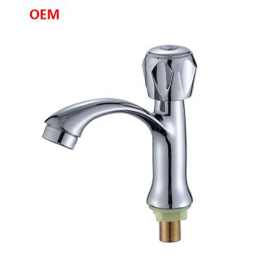 China Single Metered Basin Faucet Handle Water Spout Cold Water Faucet Bathroom Kitchen Toilet Tub Tub for sale