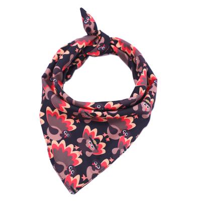 China Sustainable Thanksgiving Themes Dog Washable Bandanas Pet Bandana Scarf Dog Neckerchief for sale