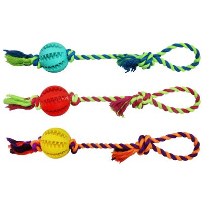 China Sustainable Eco Friendly Rubber Dog Chew Toy Interactive Tugs Rope Toys For Dogs for sale